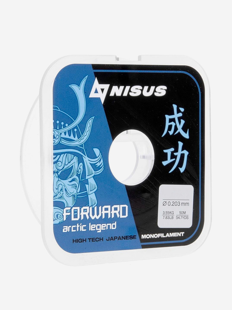 Леска для рыбалки Nisus FORWARD ARCTIC LEGEND Nylon 0,203мм, 50м, 3,55кг, прозрачный