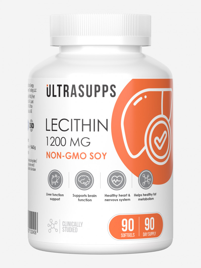 Лецитин Ultrasupps, 90 шт, Белый