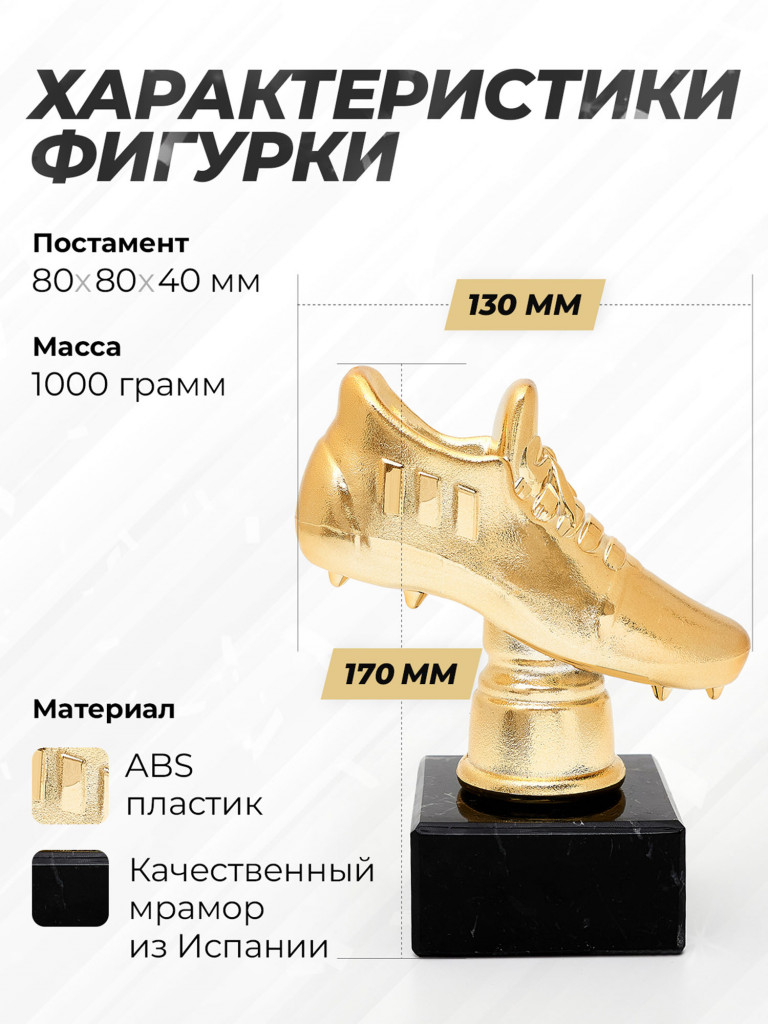 Кубок для награждения спортивный футбольный