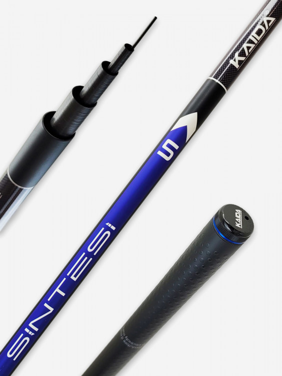 Удилище Kaida SINTESI POLE 500, без колец, Carbon Fider (5м), тест 3-20гр