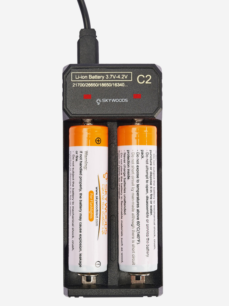 Зарядное устройство SKYWOODS для аккумуляторов 18650 - 26650