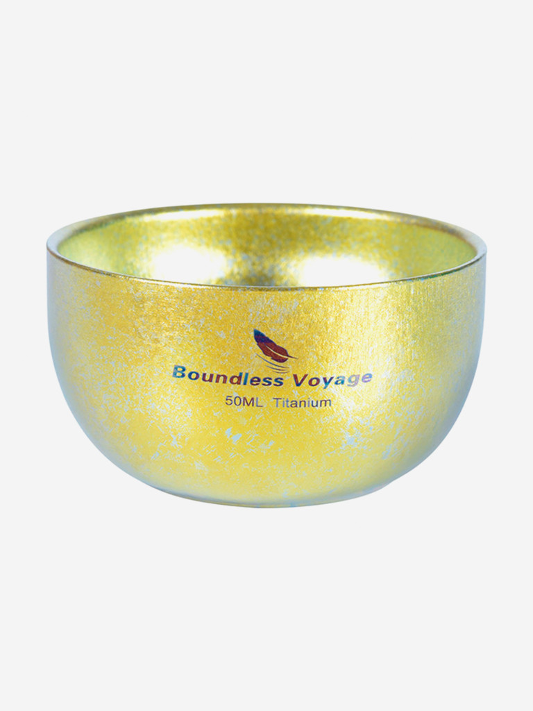 Титановые пиалы Boundless Voyage для чая, 50 мл, набор 4 шт.