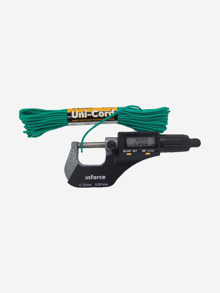 Шнур плетеный Петроканат UNI-CORD 2,0 мм (10 м) зеленый, минимоток