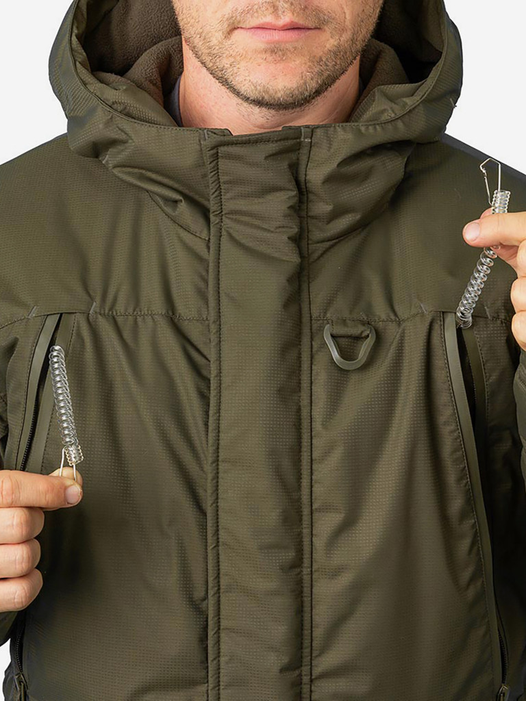 Костюм для рыбалки мужской GRAYLING, скат демисезонный -15, хаки