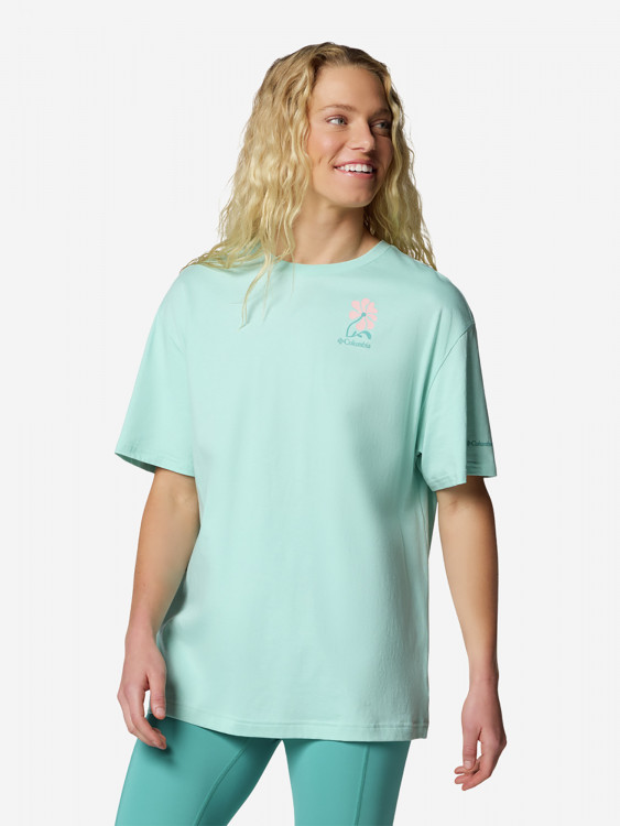 Футболка женская оверсайз Columbia Rolling Bend Graphic Oversized Tee