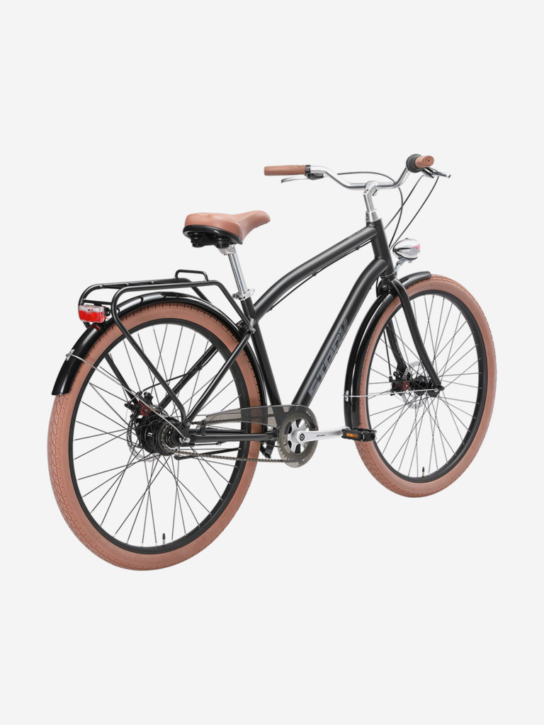 Велосипед Stark'25 Comfort Man 28 D черный матовый/темно-серый S/16"