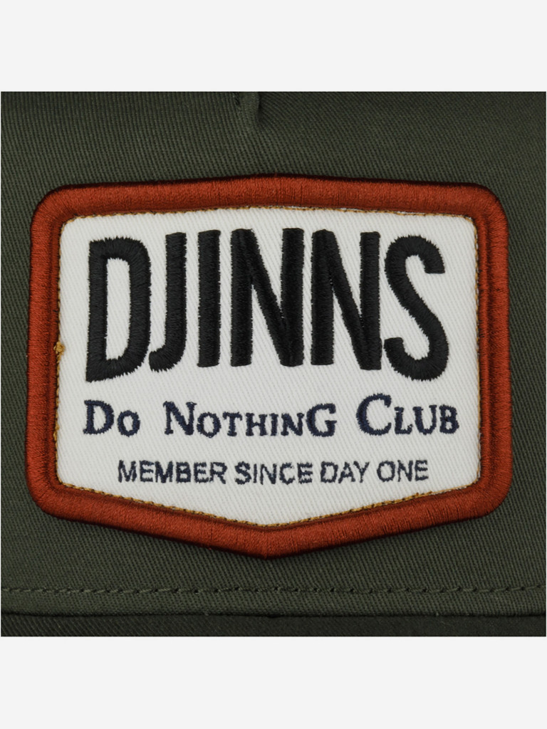Бейсболка с сеточкой DJINNS HFT Nothing Club 2 HeatDye (оливковый)