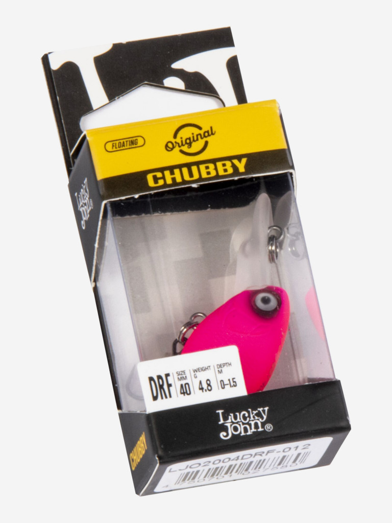 Воблер LUCKY JOHN Original CHUBBY DR F, длина 04 см, крэнк для щуки, голавля, жереха, язя, окуня