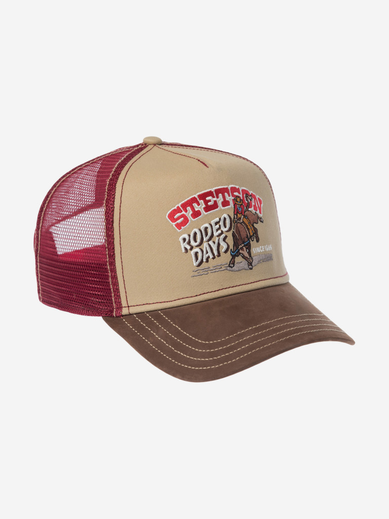 Бейсболка с сеточкой STETSON 7741107 TRUCKER CAP RODEO DAYS (бежевый)