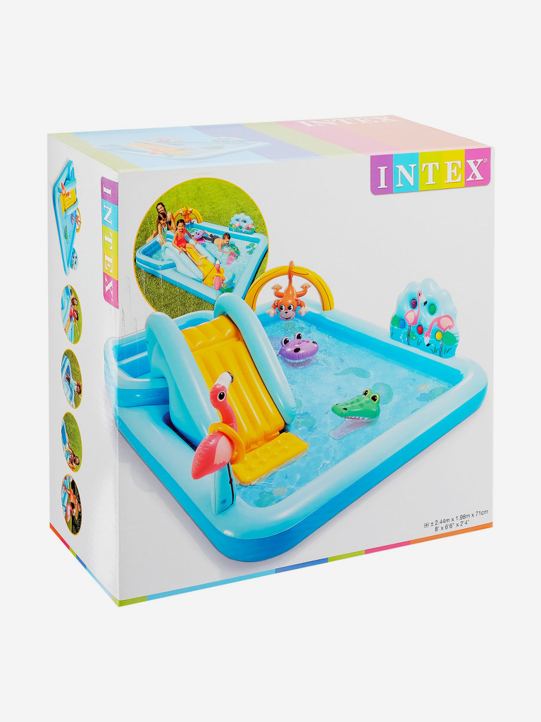Детский надувной игровой центр Intex 57161NP "Приключения в джунглях" 3+