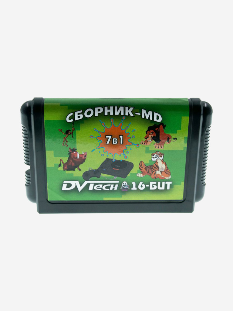 Картридж игровой DVTech 7 в 1 (на русском) 16bit