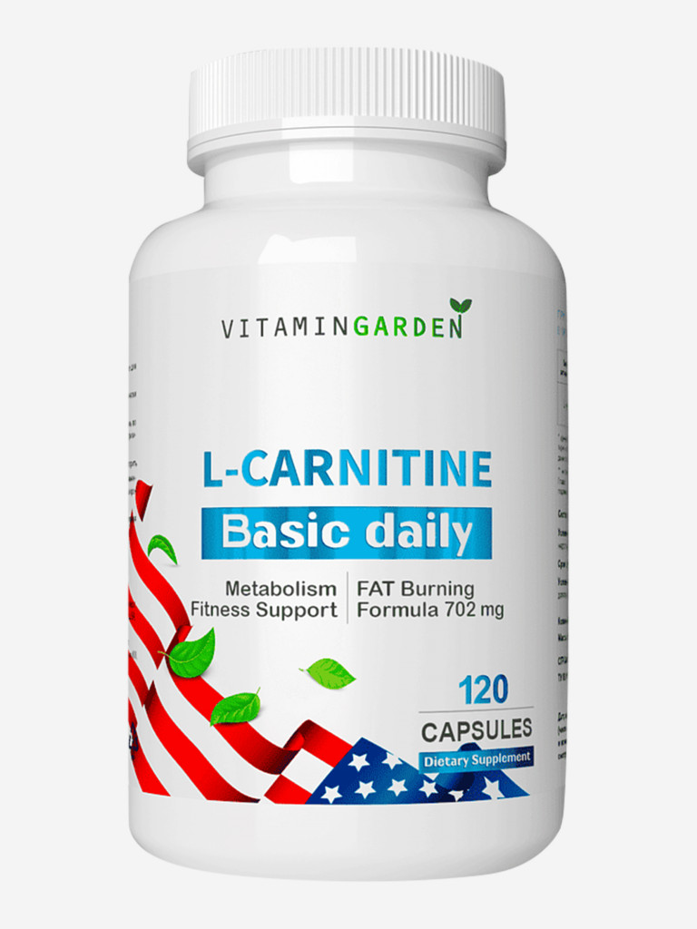 L-Карнитин VITAMIN GARDEN BASIC DAILY, 120 капсул