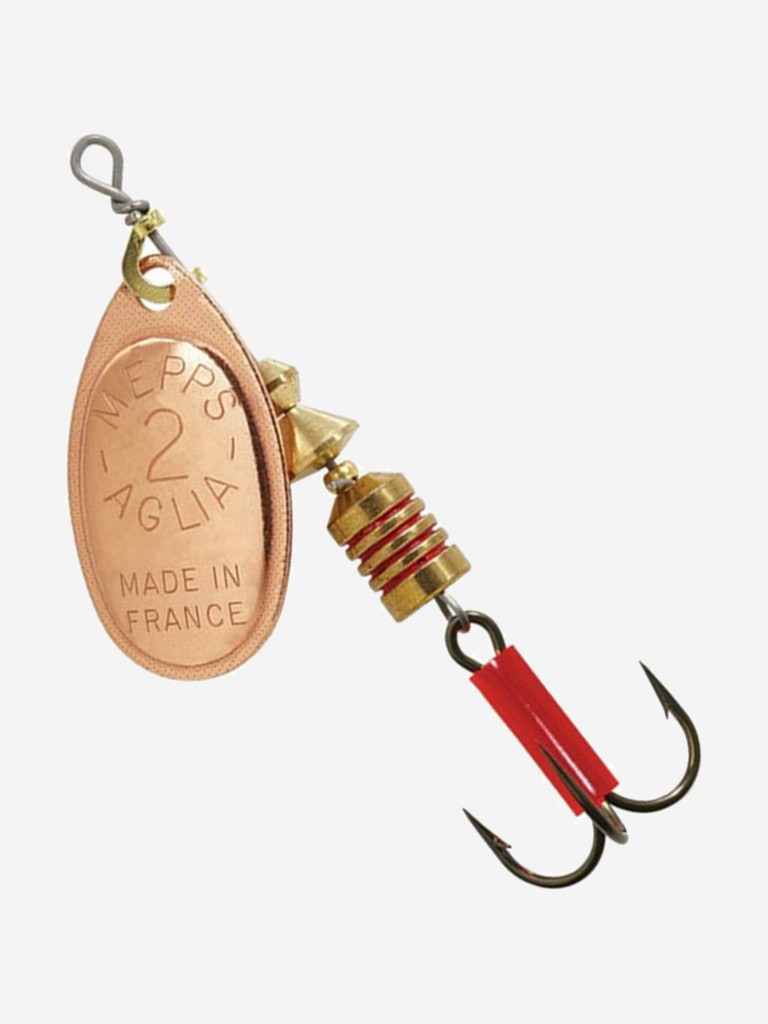 Блесна для рыбалки вертушка Mepps AGLIA 2, Copper, комплект из 5 штук