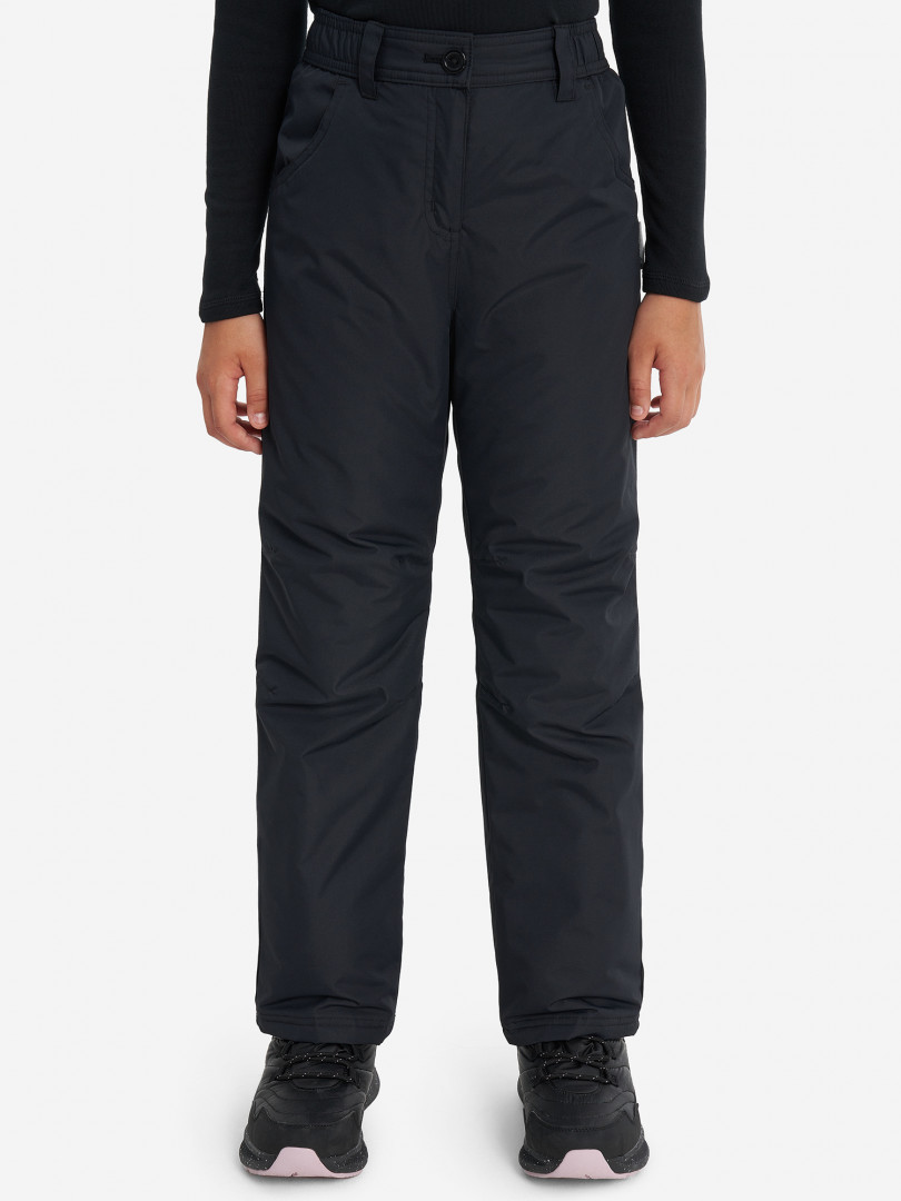 Брюки утепленные для девочек Outventure, Черный