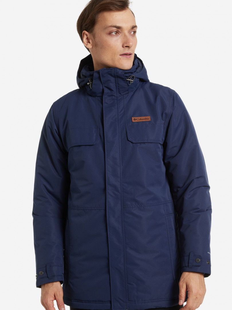 фото Куртка утепленная мужская columbia rugged path parka, синий