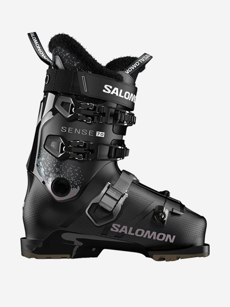 Горнолыжные ботинки Salomon Sense 70 W GW Black/Oil Green 25/26