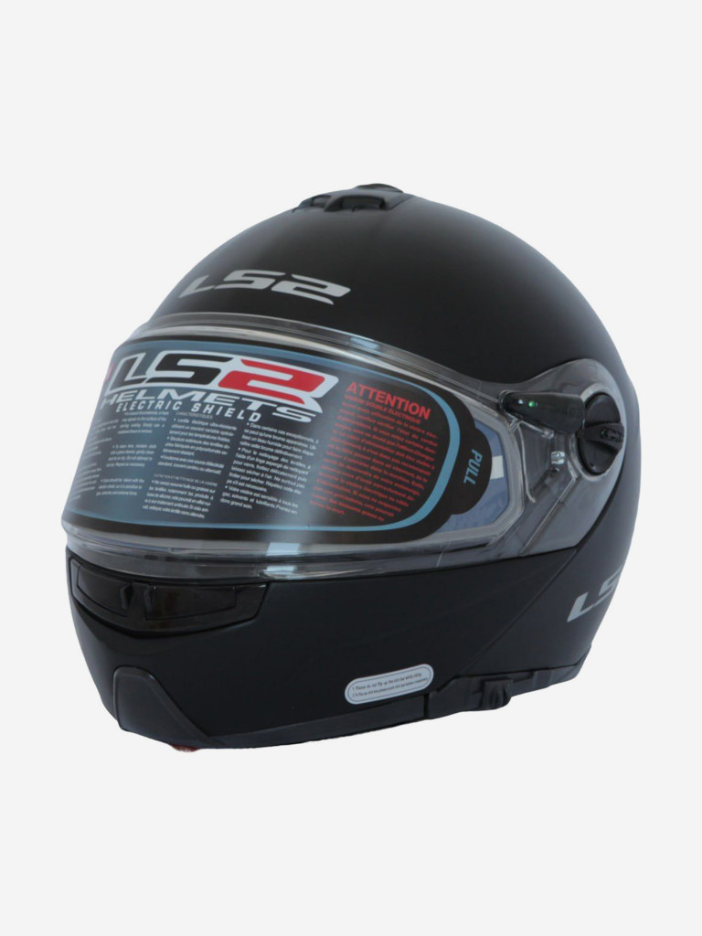 Мотошлем FF325 STROBE ELECTRIC SNOW Solid снегоходный LS2 (черный матовый)