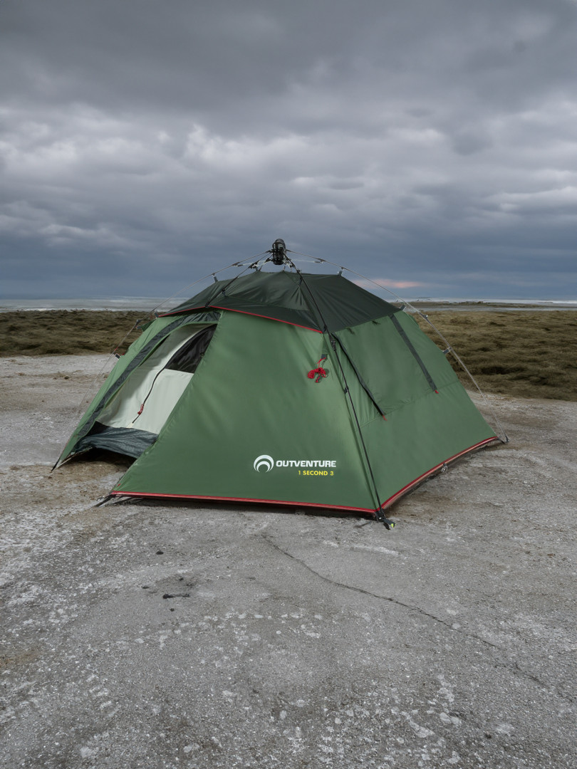 фото Палатка 3-местная outventure 1 second tent 3, зеленый