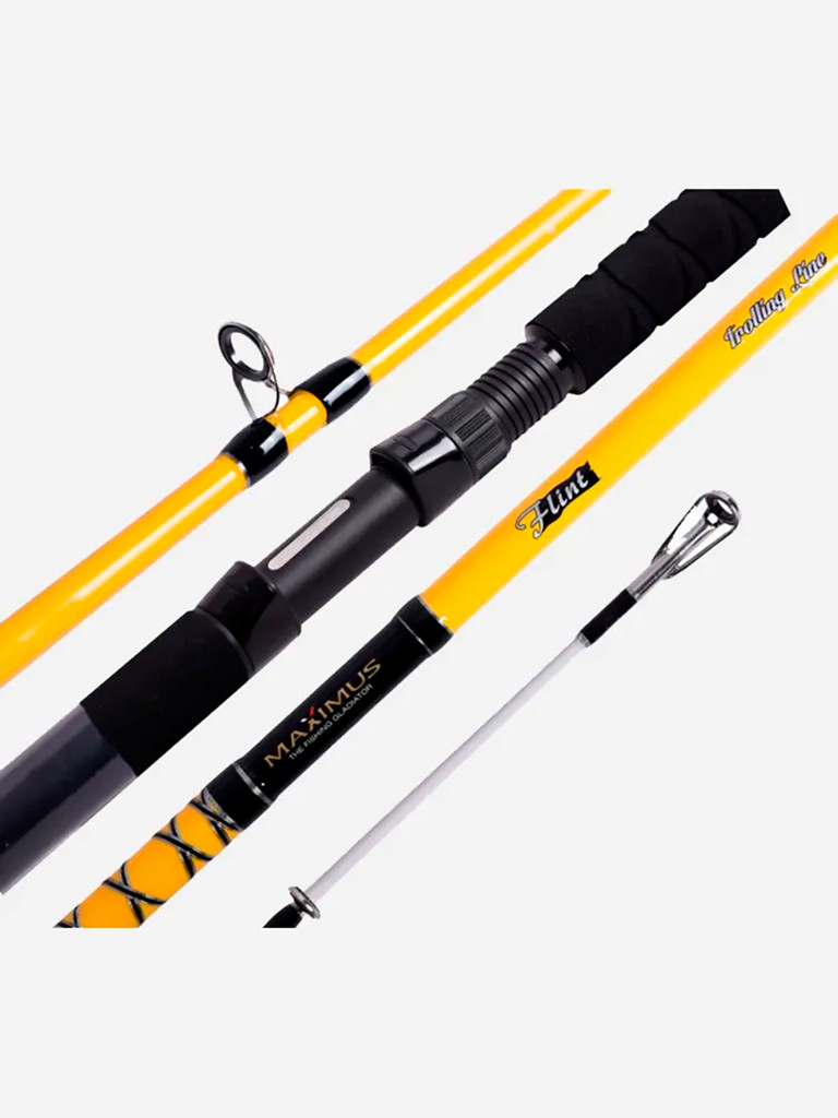 Удилище троллинговое Maximus FLINT 702MH 2.1 м 30-60lb + Плетеный шнур Power Phantom PE4, 135м, зеленый #2, 0,22мм, 11,8кг