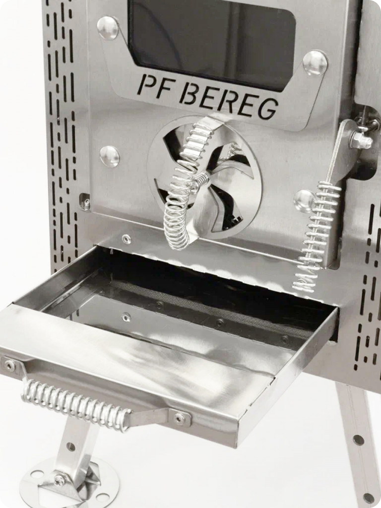 Печь для зимней палатки Камин Большой Берег, походная, туристическая