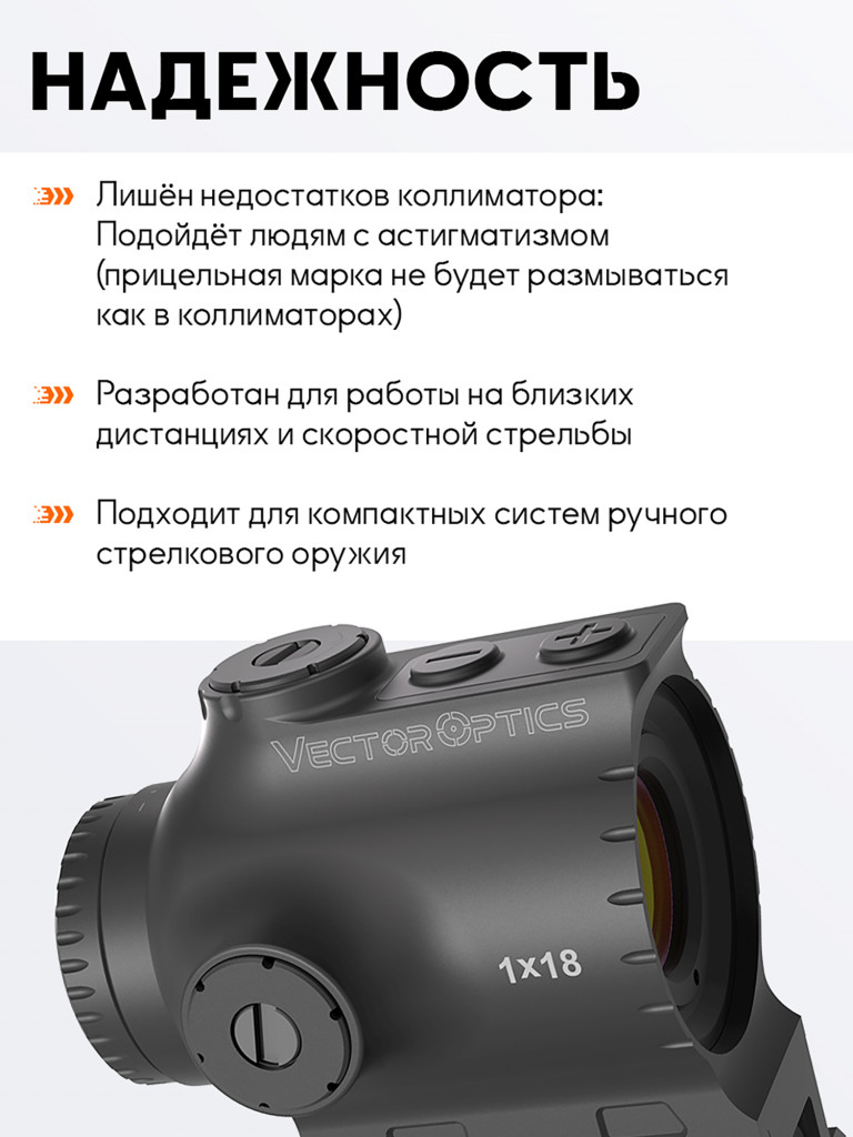 Призматический прицел Vector Optics Paragon 1x18 X-Mini Prism