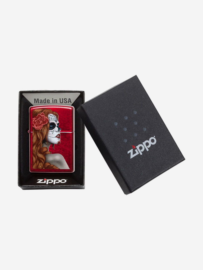 Зажигалка бензиновая ZIPPO 28830 Day of the Dead Girl