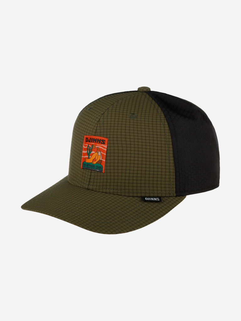 Бейсболка DJINNS 6P TrueFit Resting Man (оливковый)