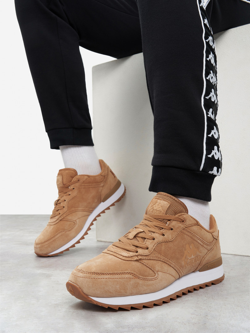 фото Кроссовки мужские kappa authentic run, коричневый