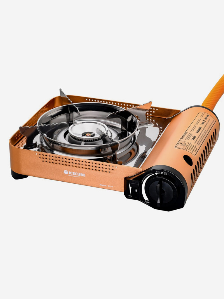 Газовая плита Ice Cube GS-77, 3.5 кВт, 230 г/ч (с переходником)