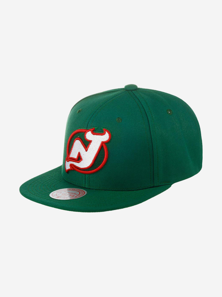Бейсболка с прямым козырьком MITCHELL NESS 6HSSDX22015-NJDGREN New Jersey Devils NHL (зеленый)