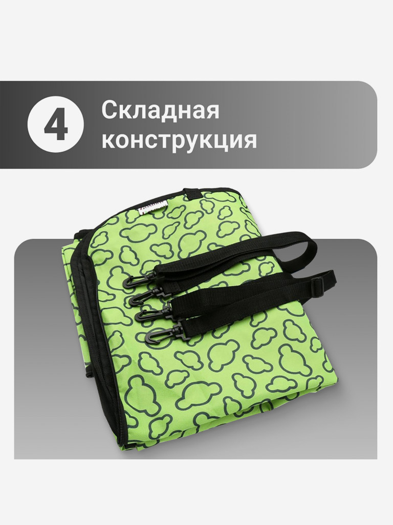 Накидка для перевозки собак в салоне автомобиля 130*150 см Petsy (зеленый)