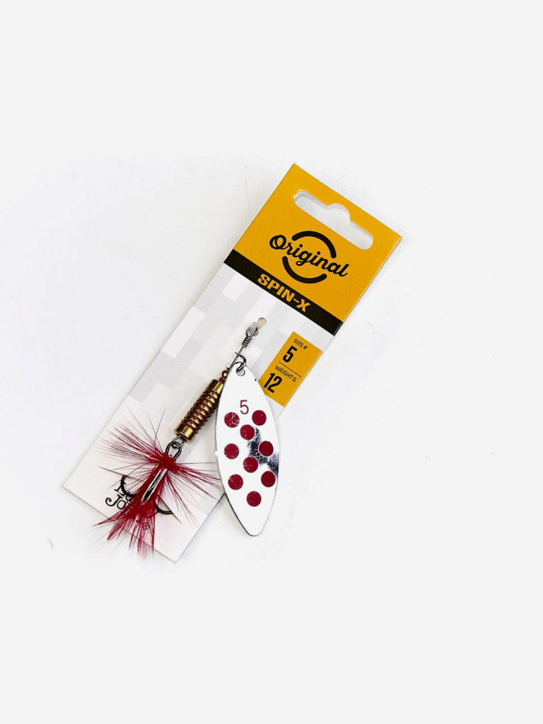 Блесна вращающаяся Lucky John SPIN X LONG 05, вертушка LJSL05-SR, вес 12 г