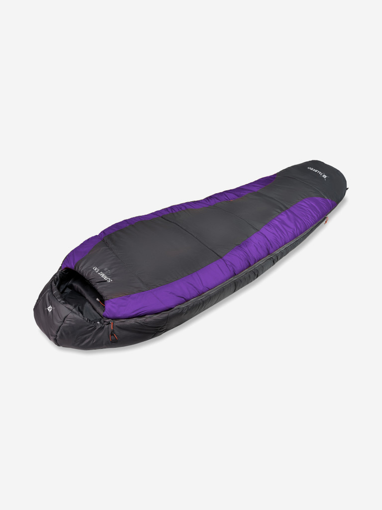 Спальный мешок TALBERG SUMMIT EXP -18°C, серый/фиолетовый левый