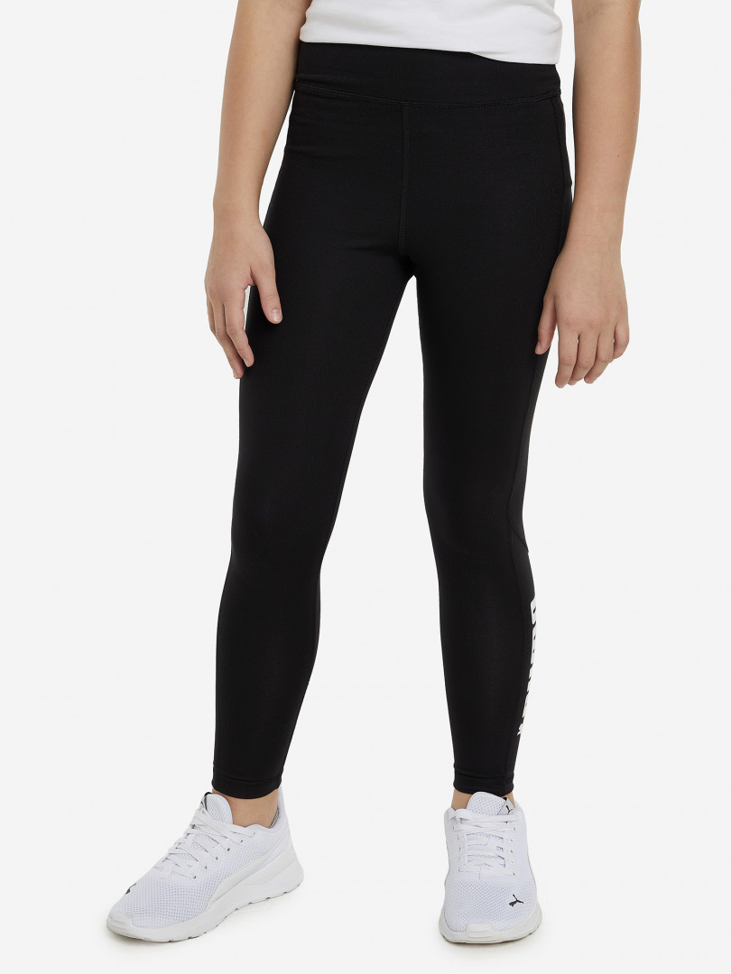 фото Легинсы для девочек puma fit, черный
