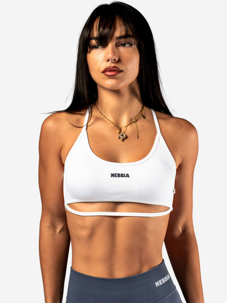 Топ женский NEBBIA Open-Back Sports Bra POWER 890 White