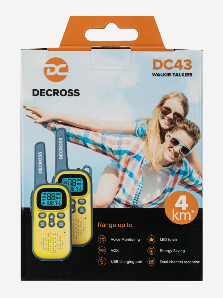 Комплект из двух радиостанций Decross DC43 Yellow Twin EU без ЗУ