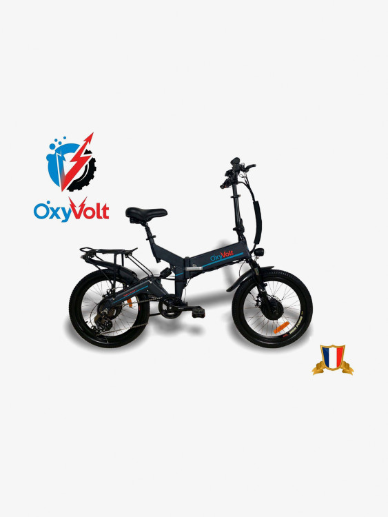 Электровелосипед OxyVolt Fighter double 2, двухподвес, полный привод, 2x350W, цвет черный матовый, АКБ