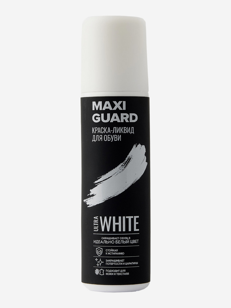 MaxiGuard Краска-ликвид для обуви Ultra White, Белый, 75 мл