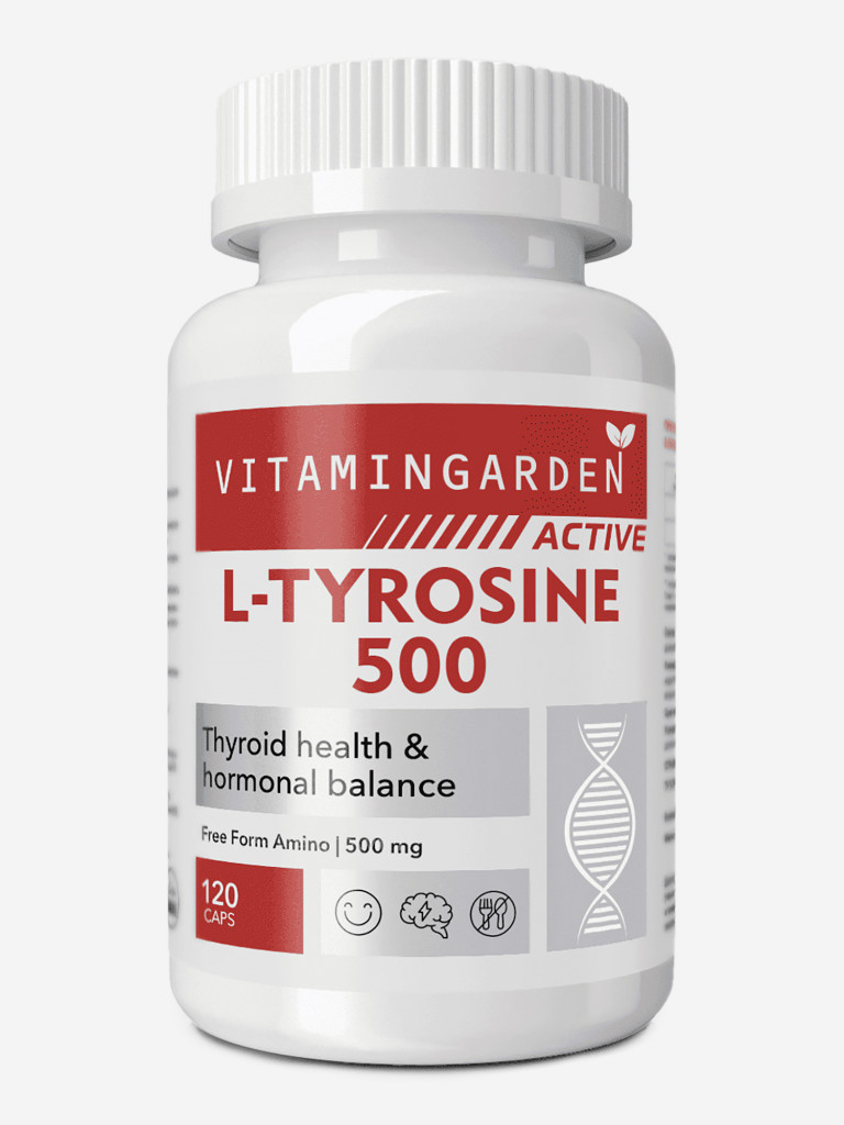 L-Тирозин 500 мг VITAMIN GARDEN ACTIVE, 120 капсул