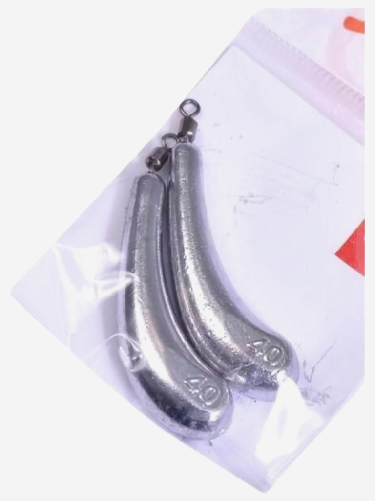 Груза рыболовные LUCKY JOHN DROP SHOT BANANA 40г, набор 2шт