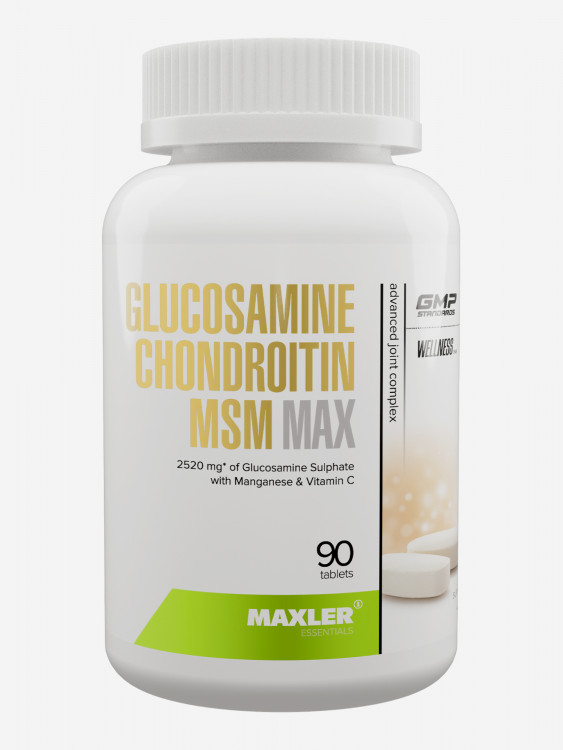 Глюкозамин хондроитин МСМ c витамином С, марганцем и бромелаином Maxler Glucosamine-Chondroitin-MSM MAX, 90 таблеток