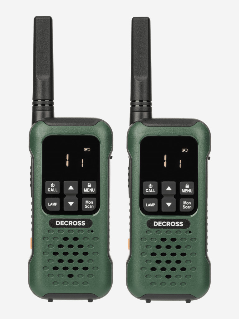 Комплект из двух радиостанций Decross DC93 Dark Green Twin EU с ЗУ