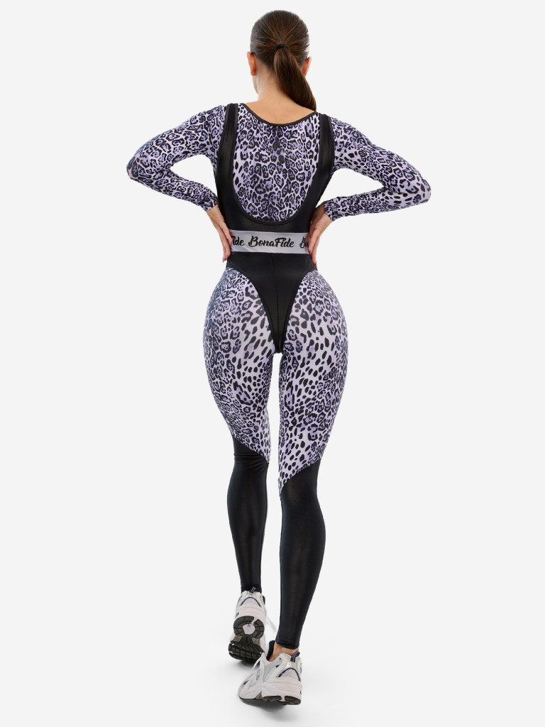 Комбинезон женский спортивный Bona Fide: Aerobica Jumpsuit "Snow Leo "