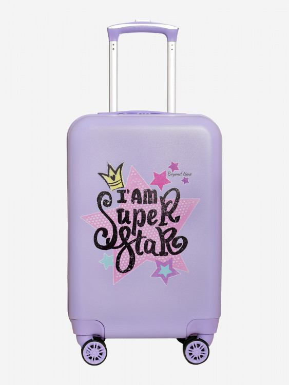 Чемодан детский BEYOND TIME G228 Супер стар сиреневый