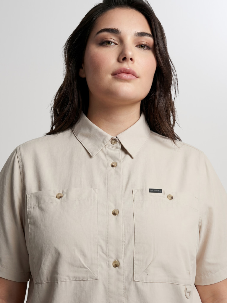 Рубашка с коротким рукавом женская Columbia Brea Falls Woven SS, Plus Size