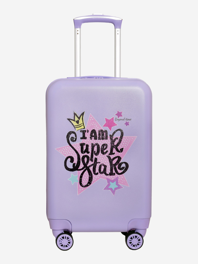Чемодан детский BEYOND TIME G228 Супер стар сиреневый