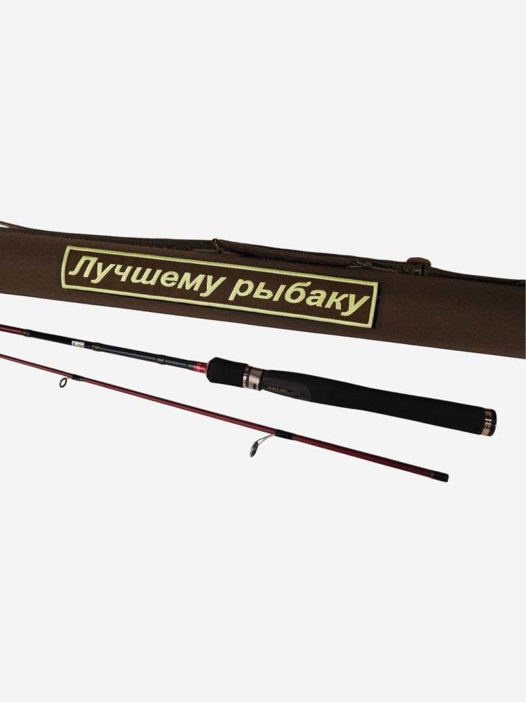 Тубус подарочный с удилищем №9 Т-75 без кармана, с надписью "Лучшему рыбаку"