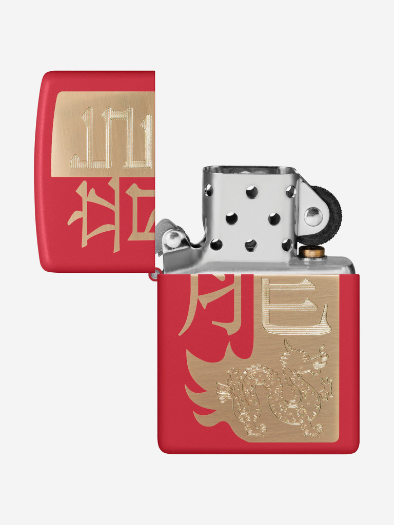 Зажигалка бензиновая ZIPPO 48769 Year of the Dragon 2024