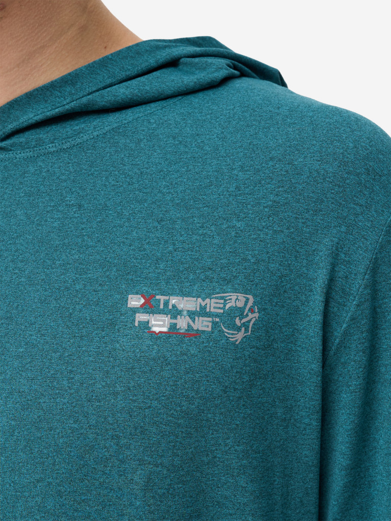 Лонгслив мужской Extreme Fishing PSS-G302H с капюшоном, с защитой от солнца UPF50+ для рыбалки