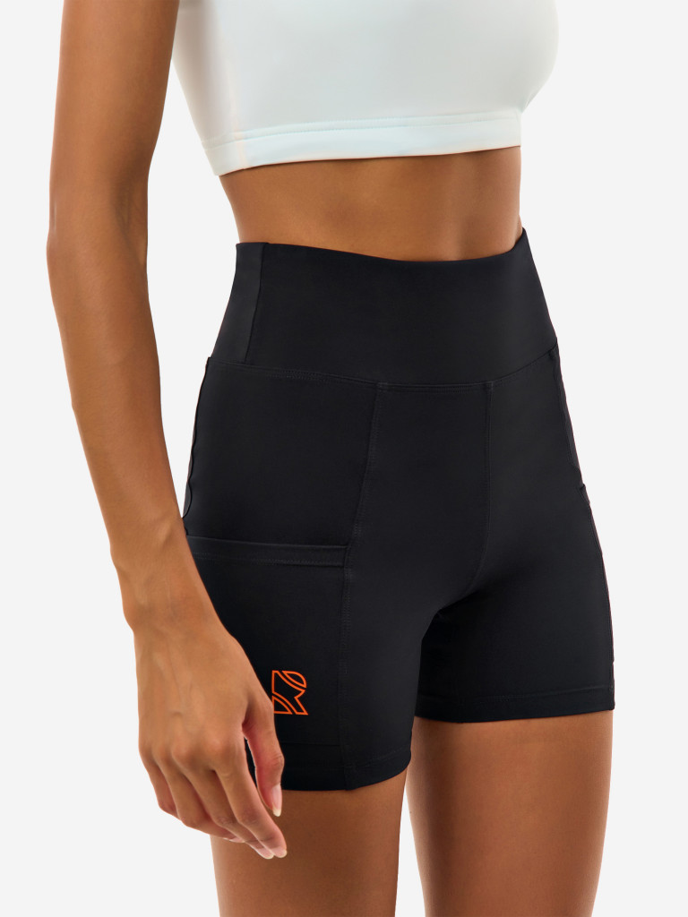 Велосипедки женские RAQUETA SPORT с карманами, Bright&Black